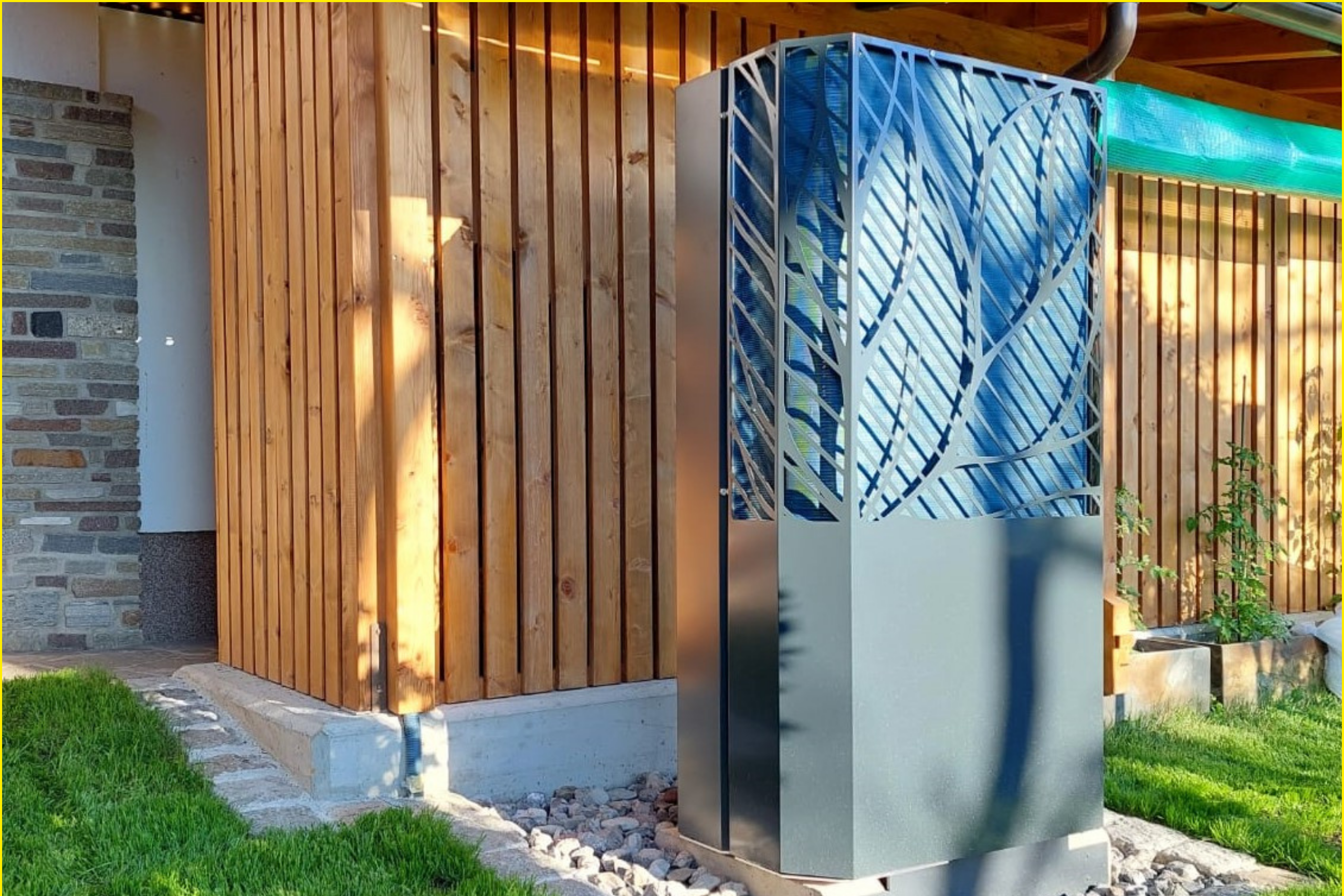 Unità esterna pompa di calore per casa efficiente